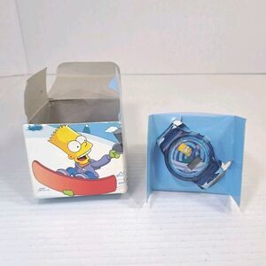 2002 The Simpsons Bart Talking Watch Burger King Promo New Old Stock Untested
